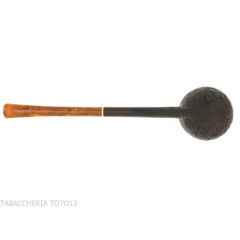 C-Pipe Wang Apple Pencil-shaped pipe in sandblasted briar - C-Pipe Wang - Wang C-pipe