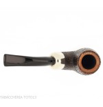 Peterson Arklow Bent Billiard XL90 Sandblasted Fishtail - Peterson - Peterson Of Doublin Pipe