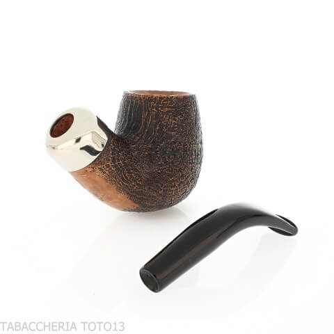 Peterson Arklow Bent Billiard XL90 Sandblasted Fishtail - Peterson - Peterson Of Doublin Pipe