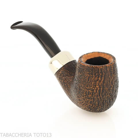 Peterson Arklow Bent Billiard XL90 Sandblasted Fishtail - Peterson - Peterson Of Doublin Pipe