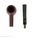 Pebble Grain Pfeife in Brandy-Form, dunkel sandgestrahlt - Ashton - William “Ashton” Taylor
