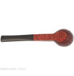 Pebble Grain Brandy-Shaped Pipe, Dark Sandblasted - Ashton - William “Ashton” Taylor