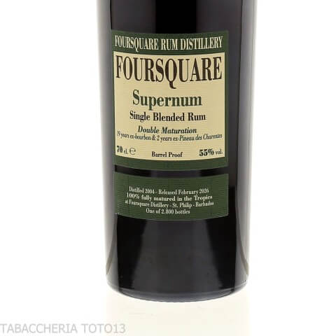 Foursquare Supernum Double Maturation Vol.55% Cl.70 - Rum - Foursquare rum distillery
