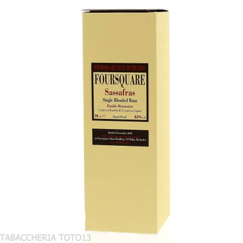 Foursquare Sassafras 14 y.o. Double Maturation Vol.61% Cl.70 - Rhum - Foursquare rum distillery
