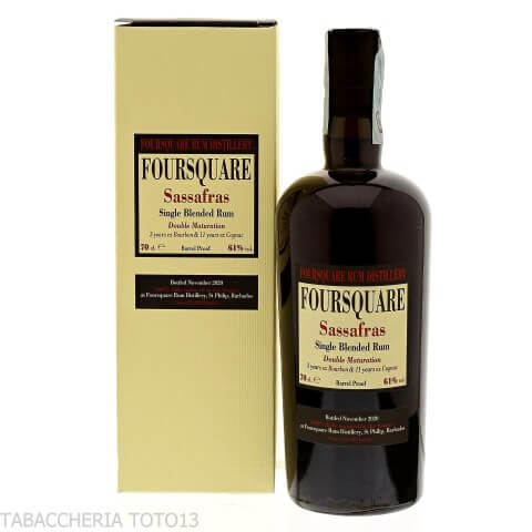 Foursquare Sassafras 14 y.o. Double Maturation Vol.61% Cl.70 - Rhum - Foursquare rum distillery