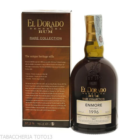 El Dorado Rare Collection Enmore 1996 Vol.57,2% Cl.70 - Rhum - Demerara Distillers