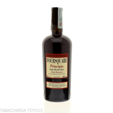 Foursquare Principia Single Blended Rum Vol.62% Cl.70 - Rhum - Foursquare rum distillery