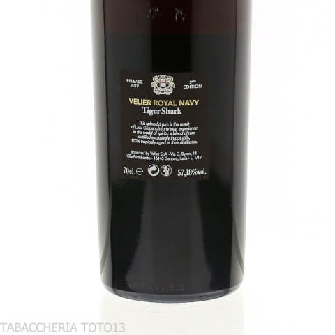 Rhum Velier Royal Navy tiger shark de deuxième édition| Vente en ligne