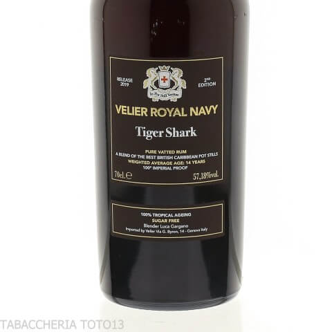 Rhum Velier Royal Navy tiger shark de deuxième édition| Vente en ligne