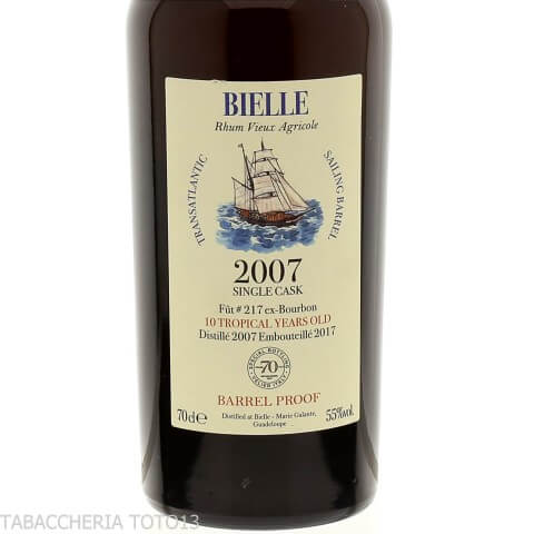 Bielle 2007 Tres Hombres rhum fût unique 70 anniversaire Velier