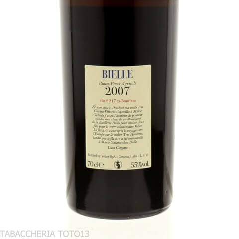 Bielle 2007 Tres Hombres rhum fût unique 70 anniversaire Velier