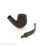shton Brindle pipe Bent Billard forme foncé sablé | Pipe anglaise