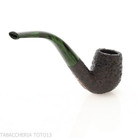 shton Brindle pipe Bent Billard forme foncé sablé | Pipe anglaise