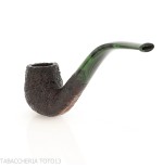 Pipa Ashton Brindle forma Bent Billiard sabbiata scura | Pipa Inglese