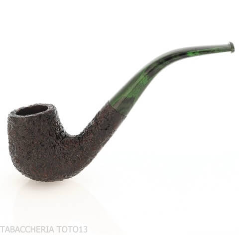 Pipa Ashton Brindle forma Bent Billiard sabbiata scura | Pipa Inglese