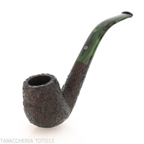 shton Brindle pipe Bent Billard forme foncé sablé | Pipe anglaise