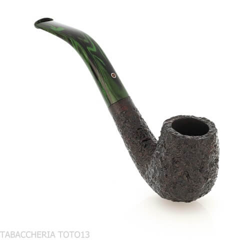 shton Brindle pipe Bent Billard forme foncé sablé | Pipe anglaise