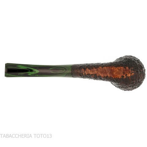 shton Brindle pipe Bent Billard forme foncé sablé | Pipe anglaise