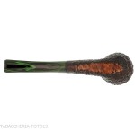 Pipa Ashton Brindle forma Bent Billiard sabbiata scura | Pipa Inglese