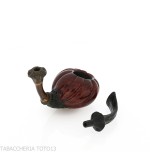 C-pipe Wang flower bud shape pipe natural briar finish