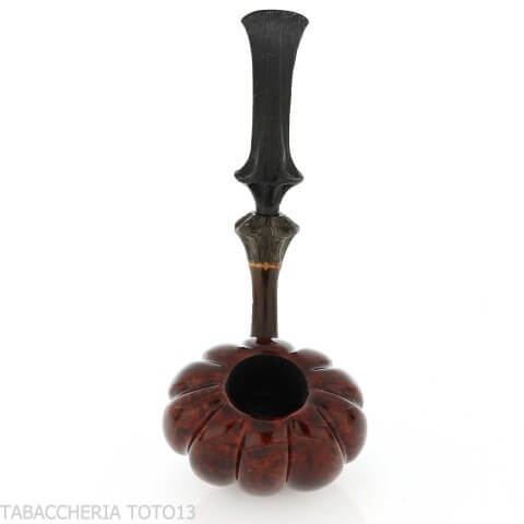 C-pipe Wang flower bud shape pipe natural briar finish