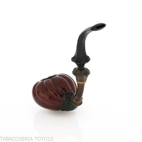 C-pipe Wang flower bud shape pipe natural briar finish