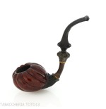 C-pipe Wang flower bud shape pipe natural briar finish