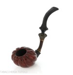 C-pipe Wang flower bud shape pipe natural briar finish