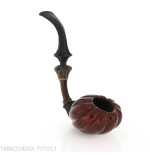 C-pipe Wang flower bud shape pipe natural briar finish