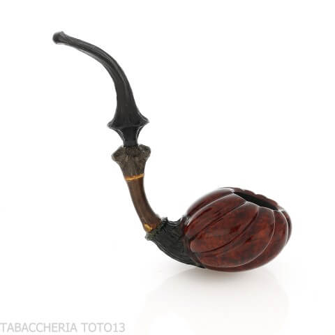 C-pipe Wang flower bud shape pipe natural briar finish