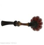 C-pipe Wang flower bud shape pipe natural briar finish