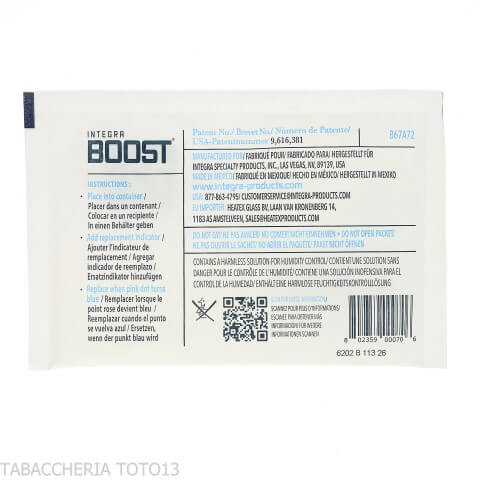 Integra Boost 72% humidity control (67g) with humidity indicator