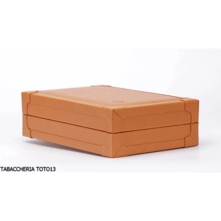 Portasigari Cartujano in pelle con Humidor - Tabaccheria d'Amora