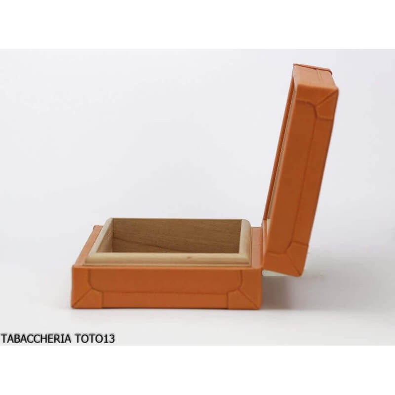 Cartujano voyage rectangulaire humidor à cuir orange ou marron - Cartujano – Italian brand - Italian Cigar’s Accessories