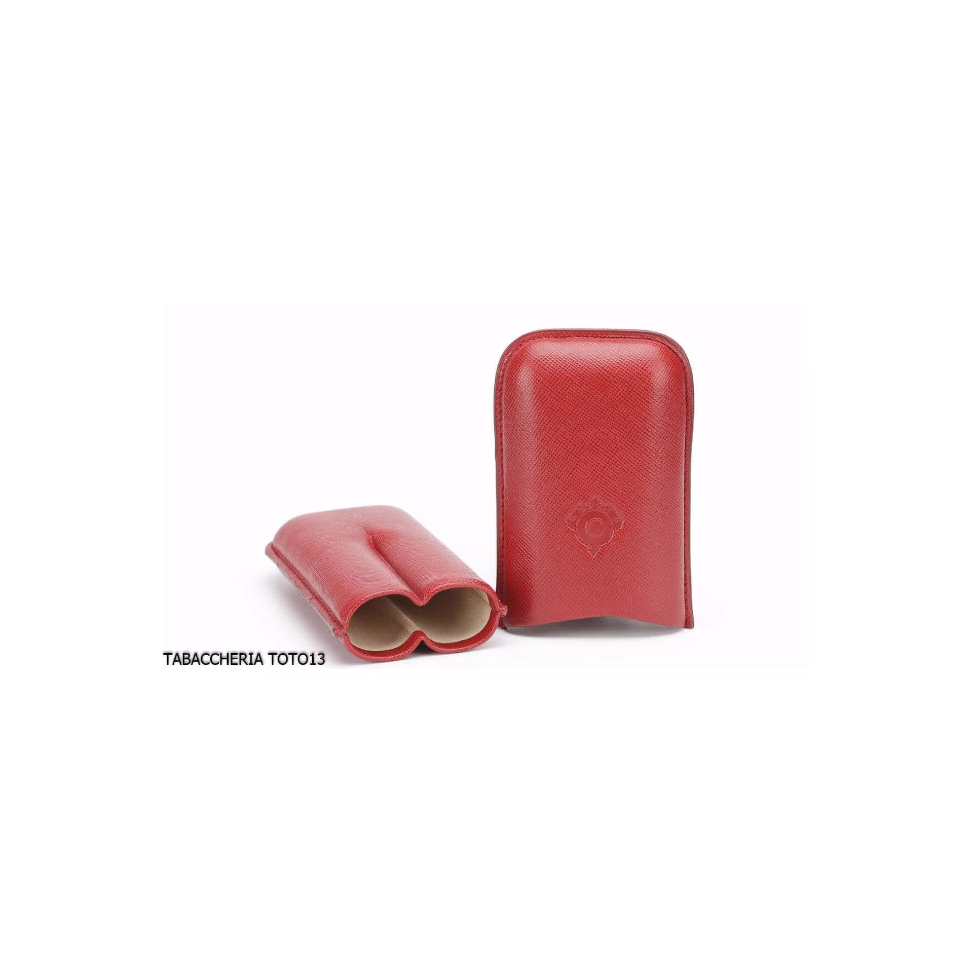 Cartujano Zigarre aus der Tasche geeignet 2 Stier, in rotem Leder - Zubehör Cigar
