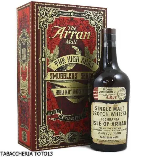 Arran Smugglers' Series Volume 2 Whisky The High Seas Vol. 55,4% Cl.70 - Licores