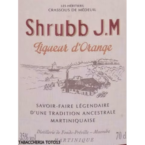 Shrubb Criolla J. M. licor de naranja y ron VOL.35% CL.70 - Licores