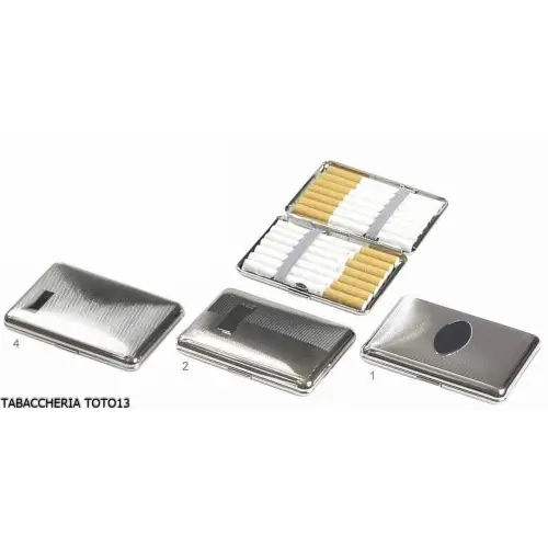 Etui en acier décoré pour 14 cigarettes - Accessoires Pour Cigarettes et Rolling - Métal