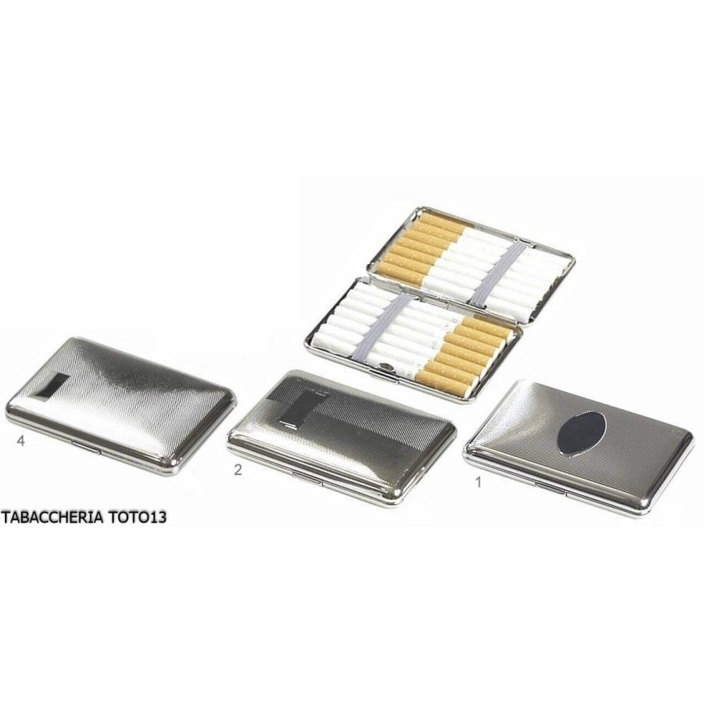 Etui en acier décoré pour 14 cigarettes - Accessoires Pour Cigarettes et Rolling - Métal