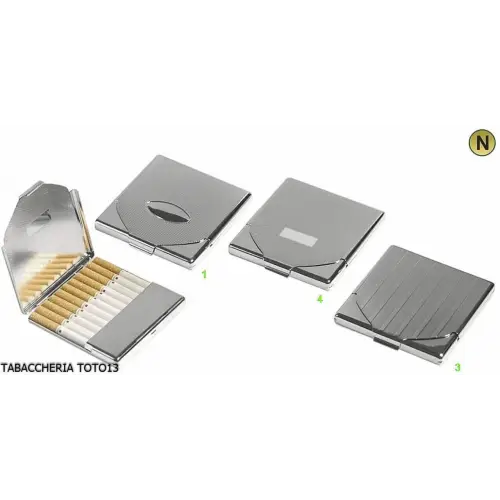 caso 11 cigarrillos de acero con un gancho de cierre de seguridad - Accesorios Para Cigarrillos y Laminado