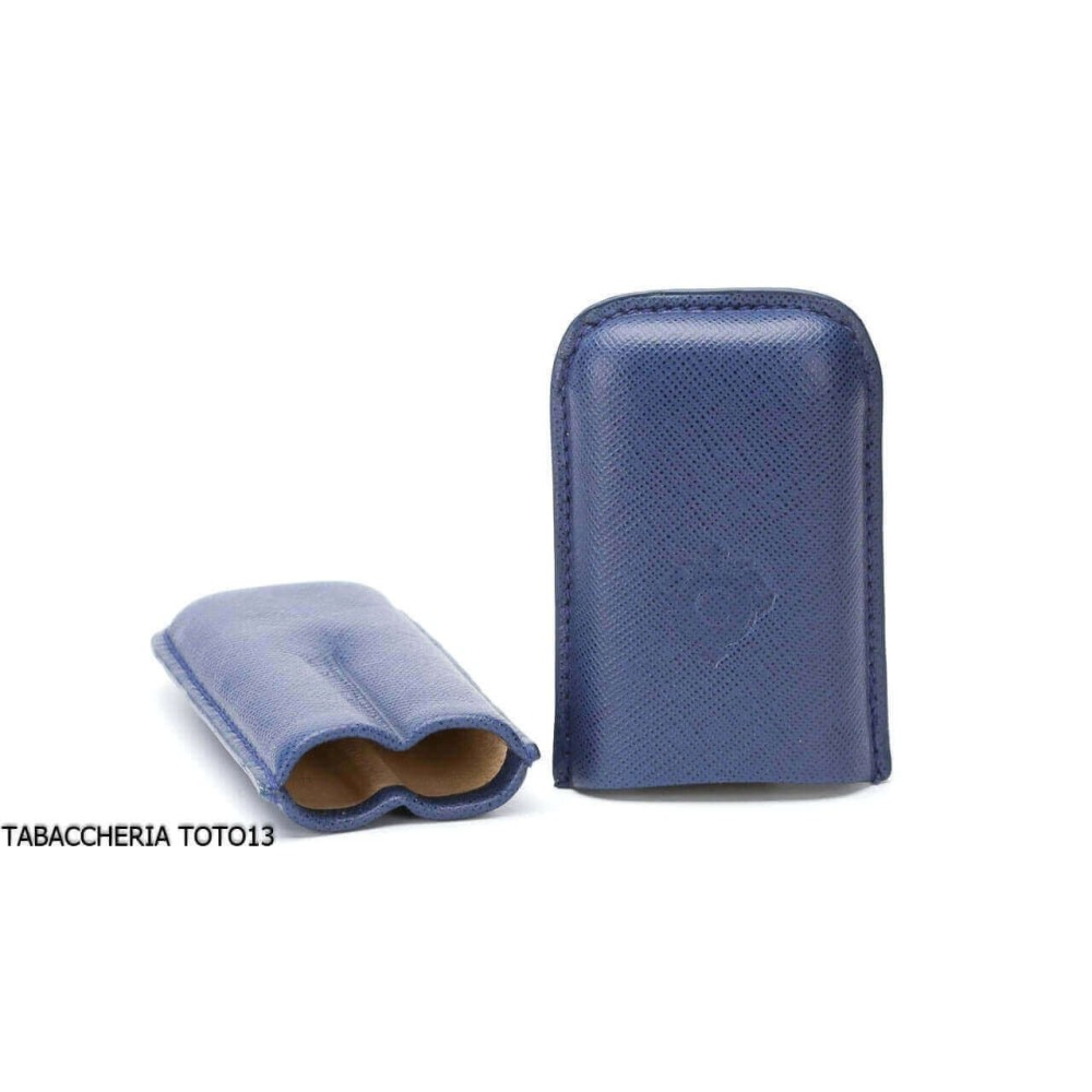 Cartujano Toscana cigarro 2 significa de cuero azul - Accesorios para cigarros toscanos