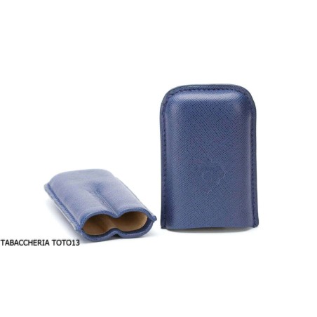 Cartujano Toscana cigarro 2 significa de cuero azul - Accesorios para cigarros toscanos
