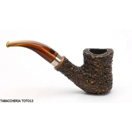 Pipa Brebbia ingenua marrón almohadillada, mod boquilla curvada. 7069 - Pipas de Tabaco