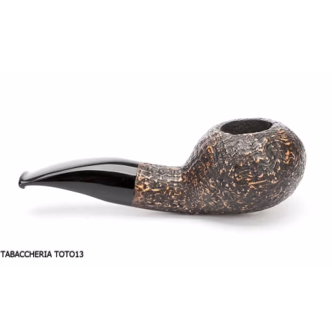 Pipe Brebbia Fat Bob sandblasted, slightly curved mouthpiece mod. 2112 - Tobacco Pipes