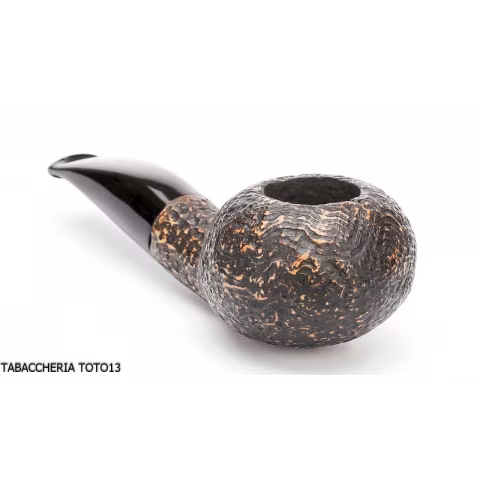 Pipe Brebbia Fat Bob sandblasted, slightly curved mouthpiece mod. 2112 - Tobacco Pipes