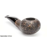 Pipe Brebbia Fat Bob sandblasted, slightly curved mouthpiece mod. 2112 - Tobacco Pipes