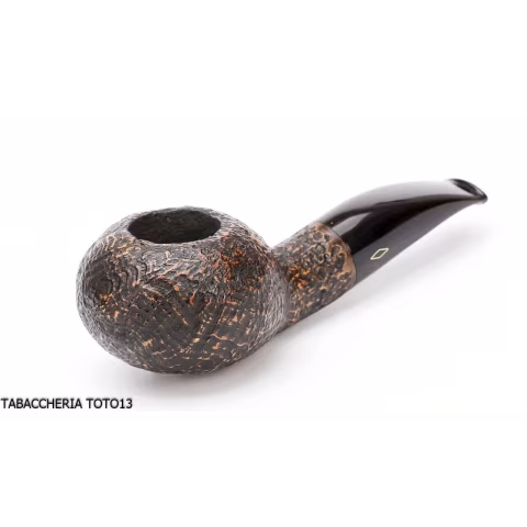 Pipe Brebbia Fat Bob sandblasted, slightly curved mouthpiece mod. 2112 - Tobacco Pipes