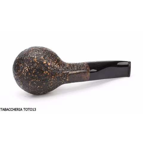 Pipe Brebbia Fat Bob sandblasted, slightly curved mouthpiece mod. 2112 - Tobacco Pipes