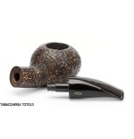Brebbia fat bob sabbiata, bocchino leggermente curvo mod. 2112 - Pipe