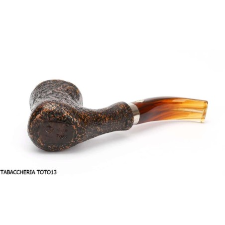 Pipa Brebbia Naif marrón arenado, mod boquilla curvada. 7069 - Pipas de Tabaco